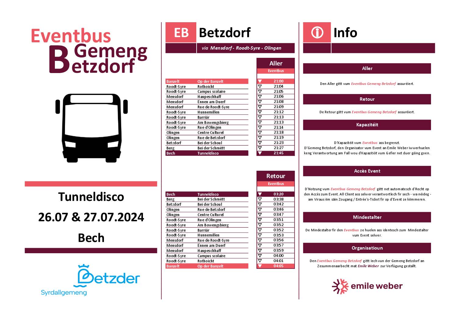 EB - Gemeng Betzdorf - Bech - Tunneldisco - 2024-07-26+27